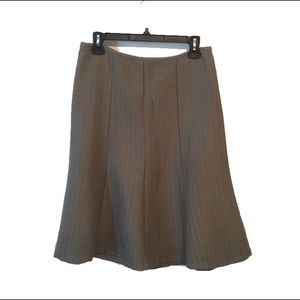 Fit & Flare Tan Business Work Skirt